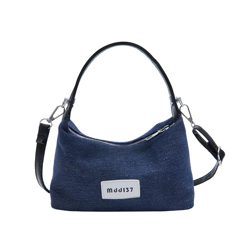 

Джинсовая ручная сумка-пельмень женская осенняя модная ретро нишевая повседневная наплечная сумка-мессенджер