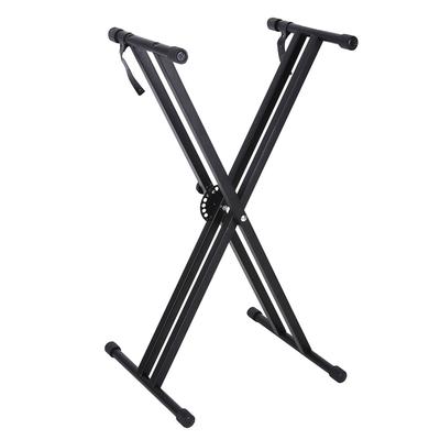 Tragbarer X-Ständer für Keyboard, doppelstrebig, Musik, E-Orgel-Halter, höhenverstellbar