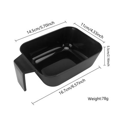 Salon Hair Color Mixing Bowl Hair Dying Applicator Plastic Straw High-Capacity Hairdressing Cup Styling Accessories Tools