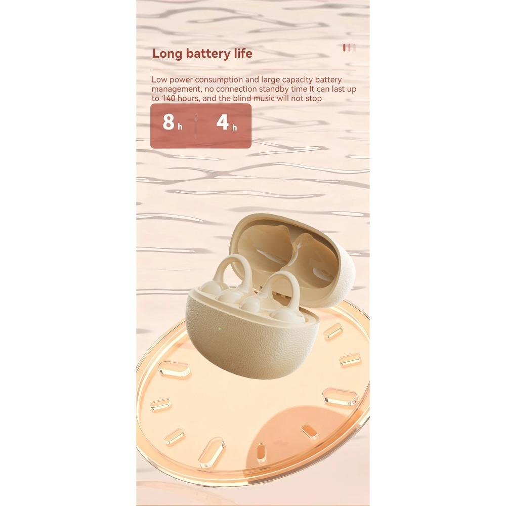 2026 New Open Bluetooth Earphone Air-bone Conduction High Sound Quality Long Battery Life Noise Reduction True Wireless Earplugs
