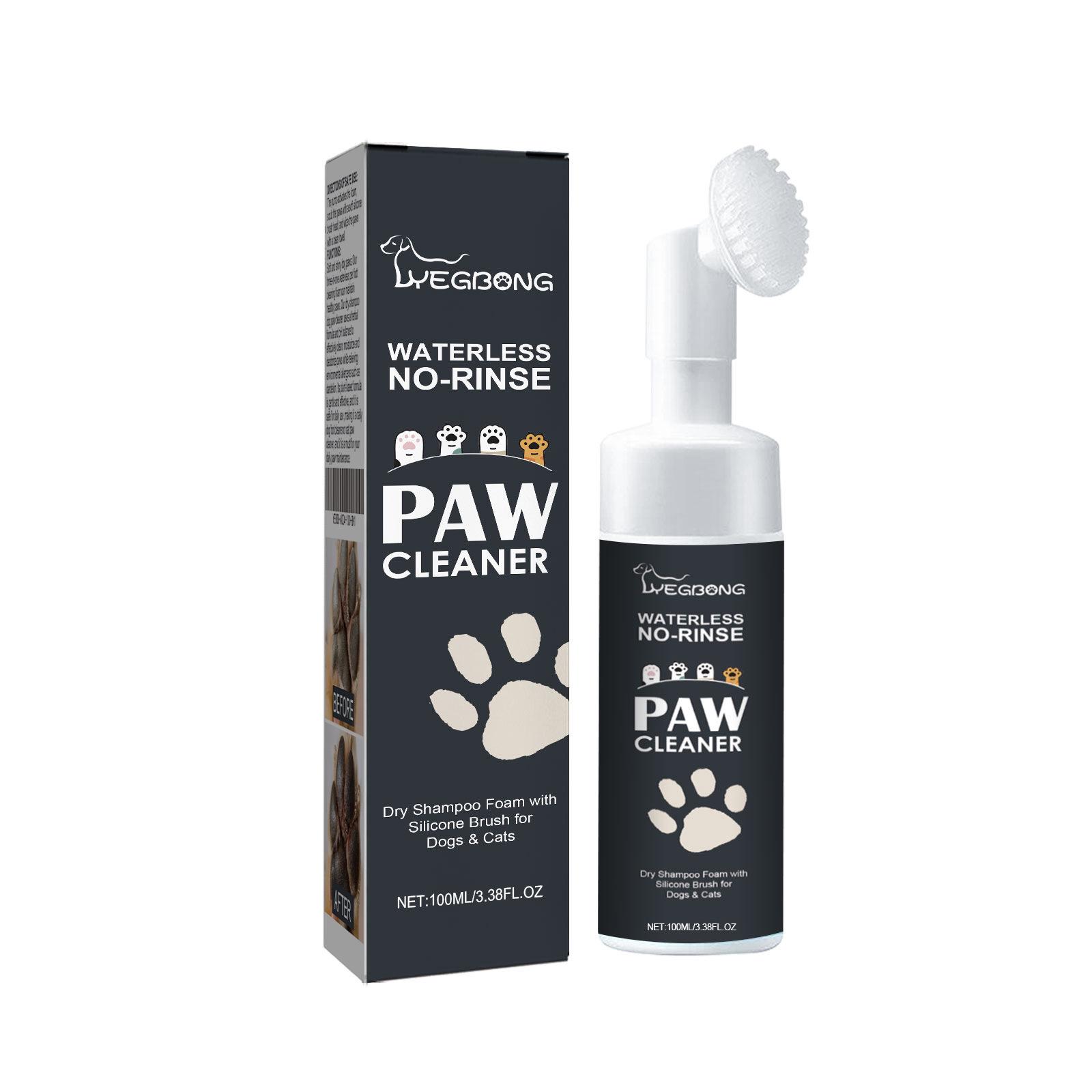 Yegbong Очиститель лап для домашних животных - Глубоко очищающее средство для ухода за лапами собак и кошек 100ml