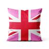 Gaslight Gatekeep Girlboss United Kingdom UK LGBT Pink Union Jack Throw Pillow Covers Cushion Cases Pillowcases cm x cm