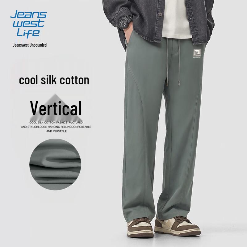 Jeanswest Men s Casual Loose Straight-Leg Pants M