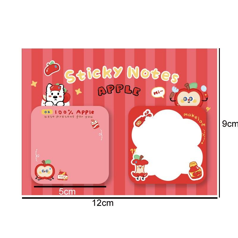60 Sheets Cute Sticky Note Decorate Post Memo Pad Cartoon Stickers School Office Student Stationery Message Notes Sticker