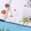 Leaf Vein Lotus Flower Rose Flower Hollow Bookmark Metal Bookmark Vintage Bookmark Leaf Bookmark