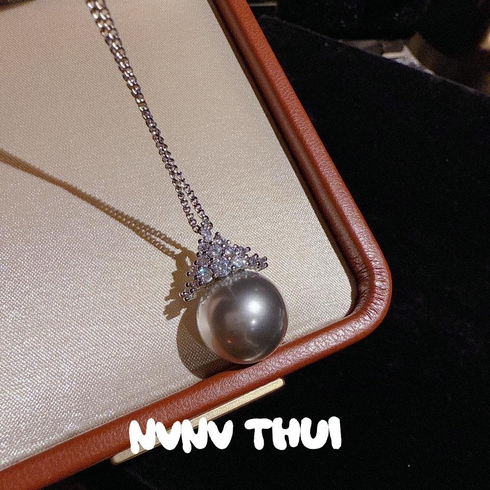 Jewelry, Vintage Real Hemp Pearl Crown Gemstone Necklace, Banquet Haute Couture Flower Sparkling Pearl Earrings Set