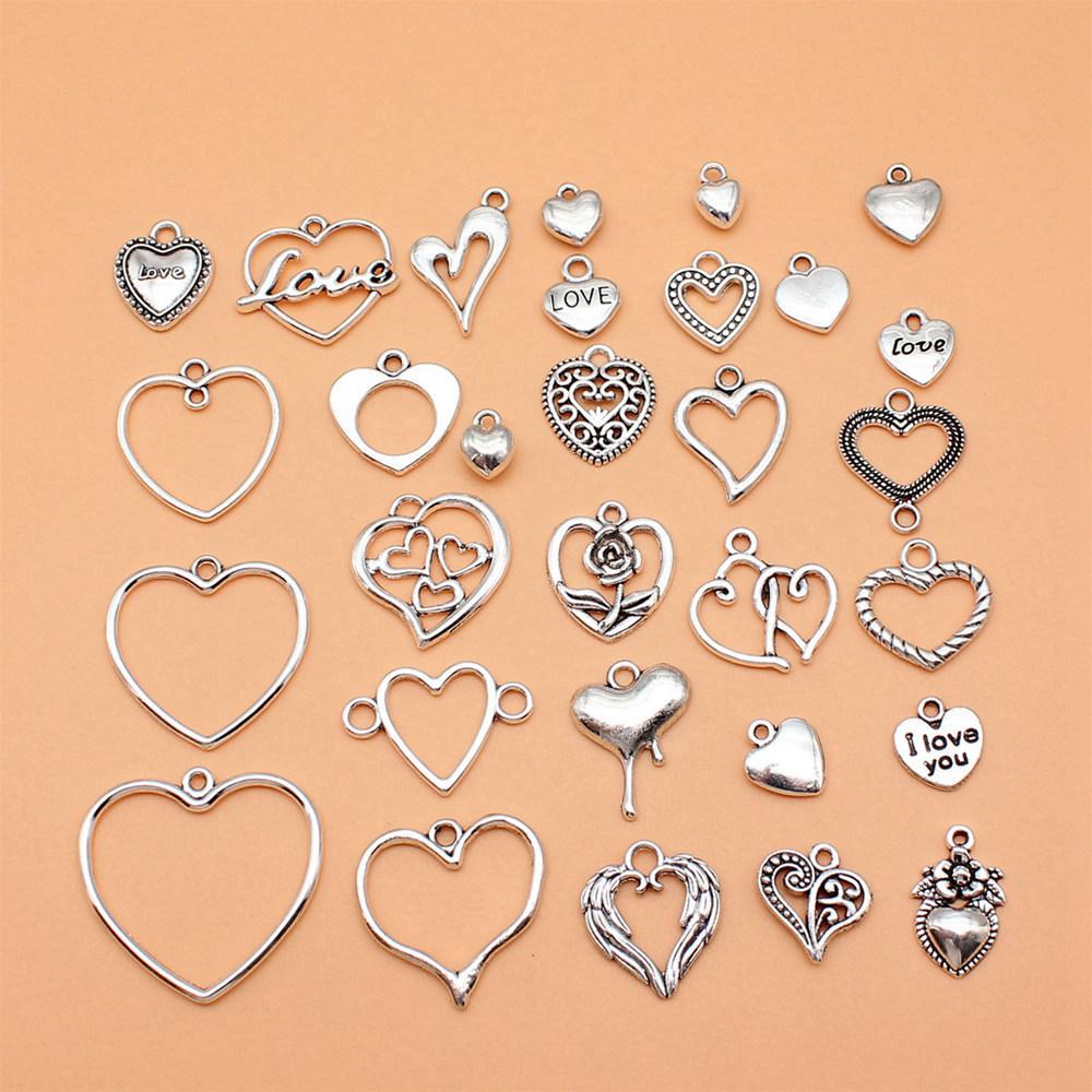 1 Set Angel Charms Wings Mix Pendants For Boho Style Jewelry Making Bulk