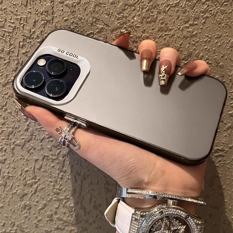 Luksusowe Matowe Srebrne Elektroplaterowane Etui na Telefon Dla iPhone 11 12 13 14 15 16 Pro Max Plus X Xs Max XR Odporne na Wstrząsy Etui z Bumperem Pokrowiec