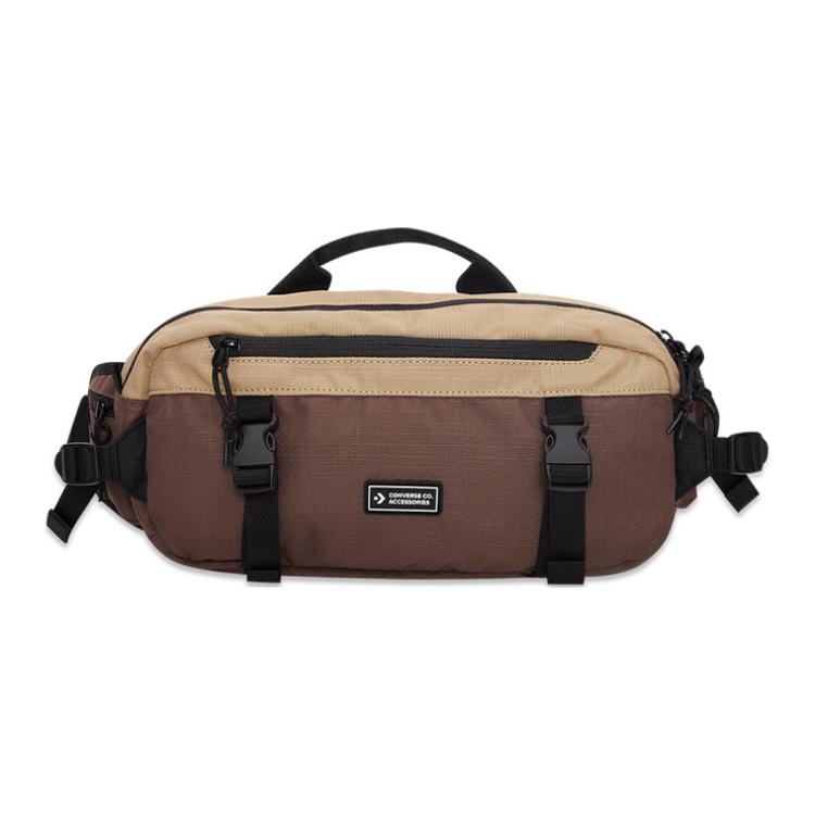 

New Converse Polyester Shoulder Bag, Crossbody Bag, Fanny Pack Regular Unisex Brown 10022101-A03 36.6*7.1*17.5CM
