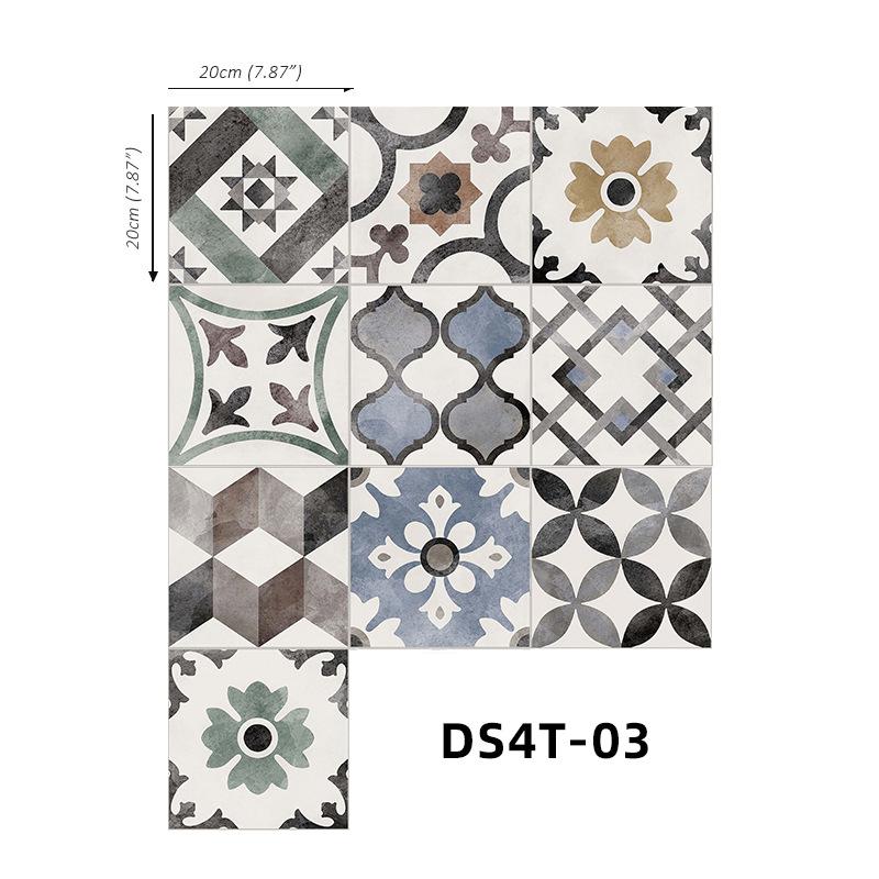 Home Decoration Anti-Skid Floor Sticker Self-Adhesive Removable Adhesive Frosted Tile Sticker Wall Sticker Bathroom Waterproof Tile Sticker