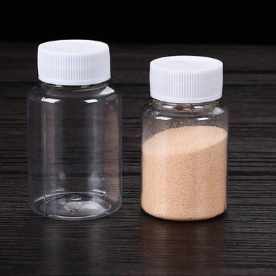 15ml/20ml/30ml/100ml Plastové PET průhledné prázdné lahve s těsněním Pevný prášek lékovky Pilulka Lahvička Zásobník Reagencie Balení Láhve