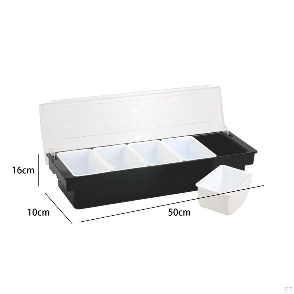 Divided Serving Tray Bowl Storage Holder Platter Garnish for Accessories Tea Party