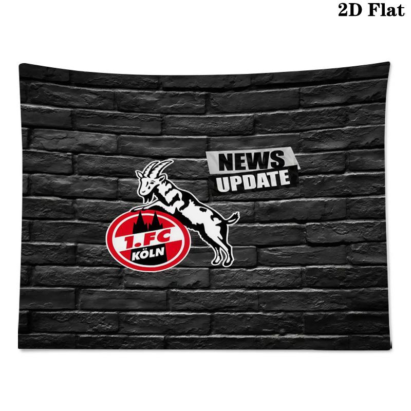 1. FC Köln Bedruckte Wandteppich – Wandbehang für Schlafzimmer, Wohnheime und Heimdekoration
