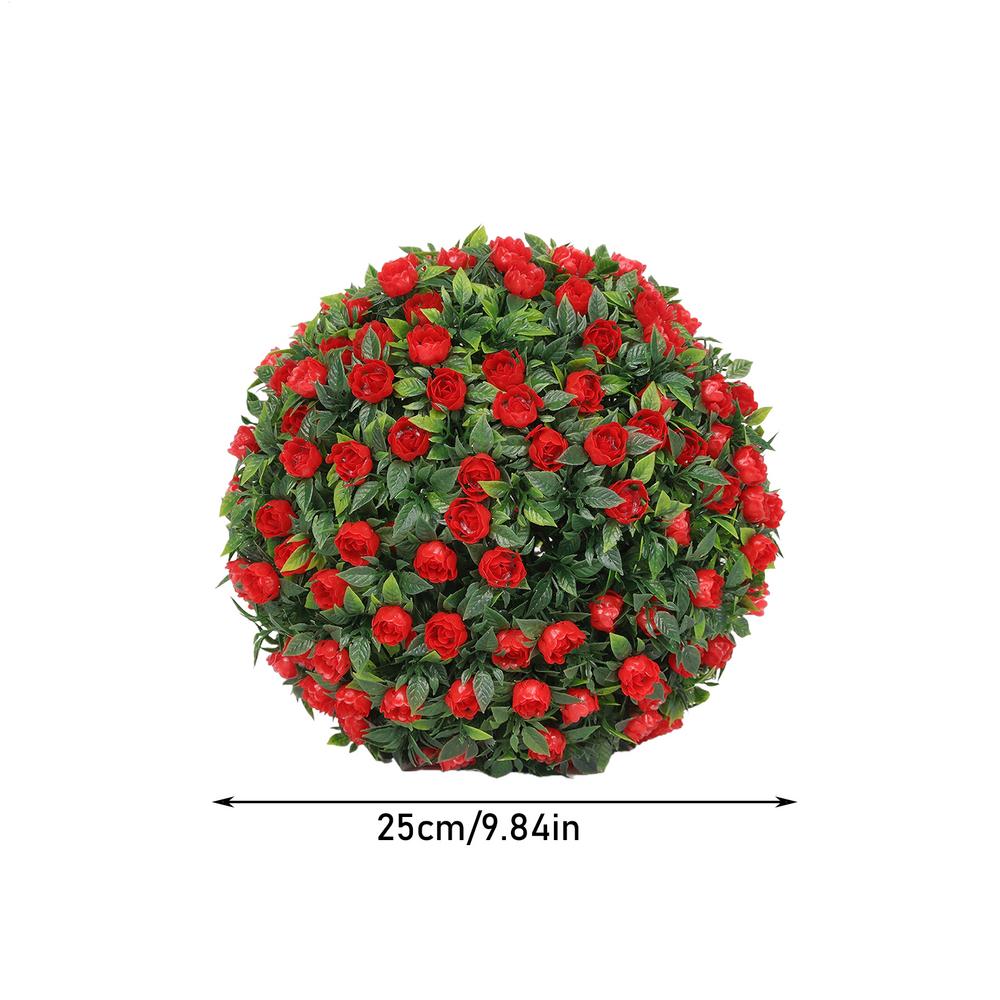 Künstliche Buchskugeln Pflanzen UV-beständig Hängbare Dekorationen für Innen Außen Garten Balkon Hochzeitsfeiern