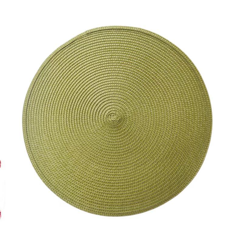 Round Woven Placemats Heat Resistant Non Slip For Kitchen Table Holiday Home Use