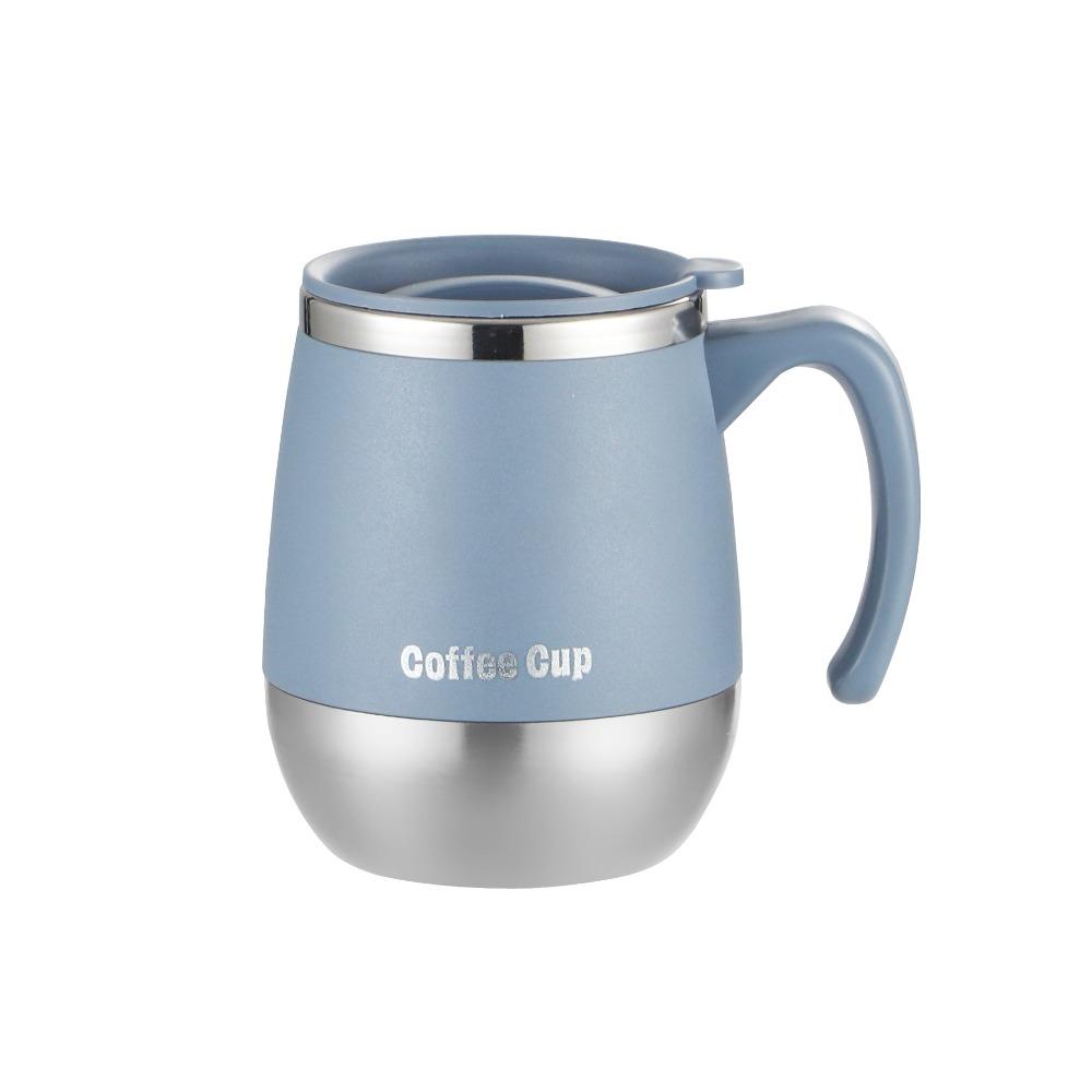 500ML Coffee Cup with Lid Water Cup Portable Thermal Cup  Heat Insulation