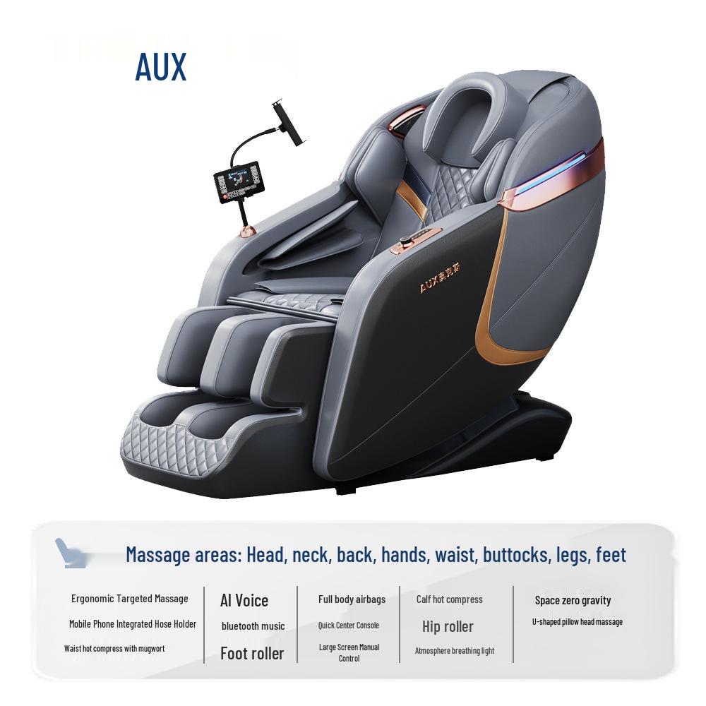 Smart AI Full Body Massage Chair with Kneading & Heated Compression