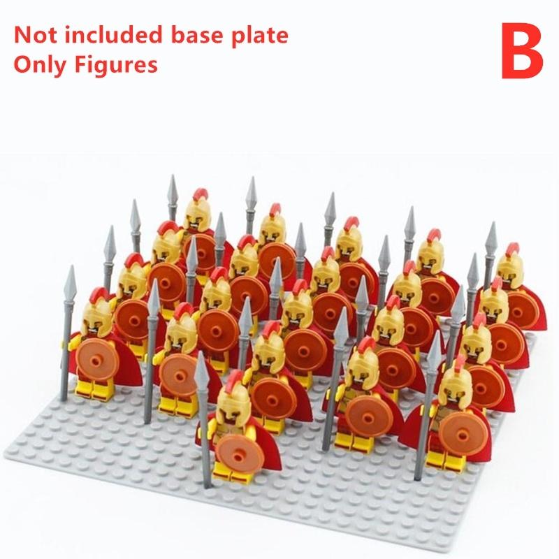 Blocchi Costruzione Armatura Medievale: 50 Pezzi Personalizzati Per Minifigure. Set Di Armature E Armi Per Guerrieri Romani E Cavalieri. Giocattolo In ABS, Regalo Di Natale.