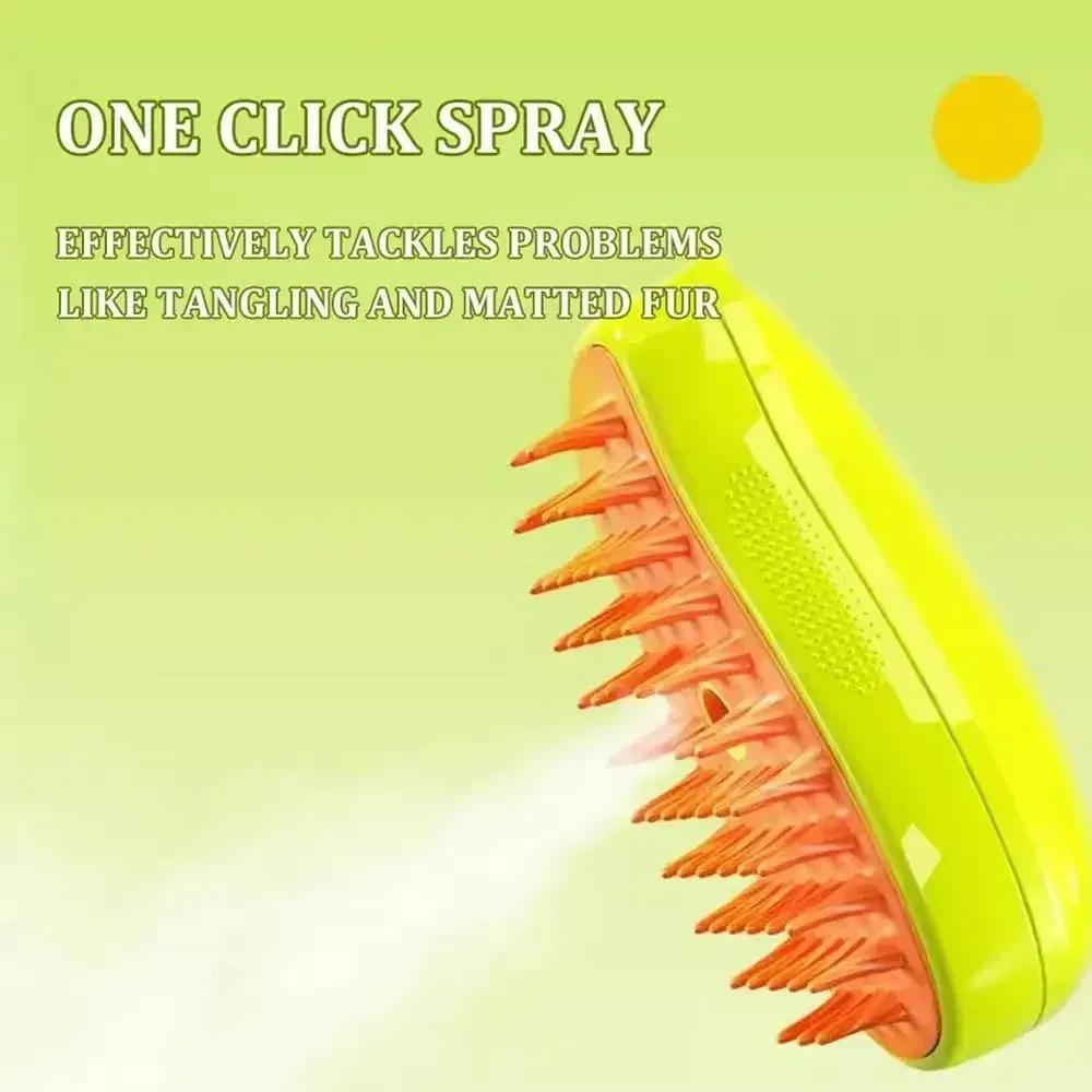 Cats Comb Dog Grooming Massage Pet For Dogs Steam Pets Electric Spray Triple Hair Removal Brushes Supplies Removes Hairs Home