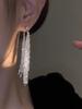 High-end Zircon Tassel Earrings for Women