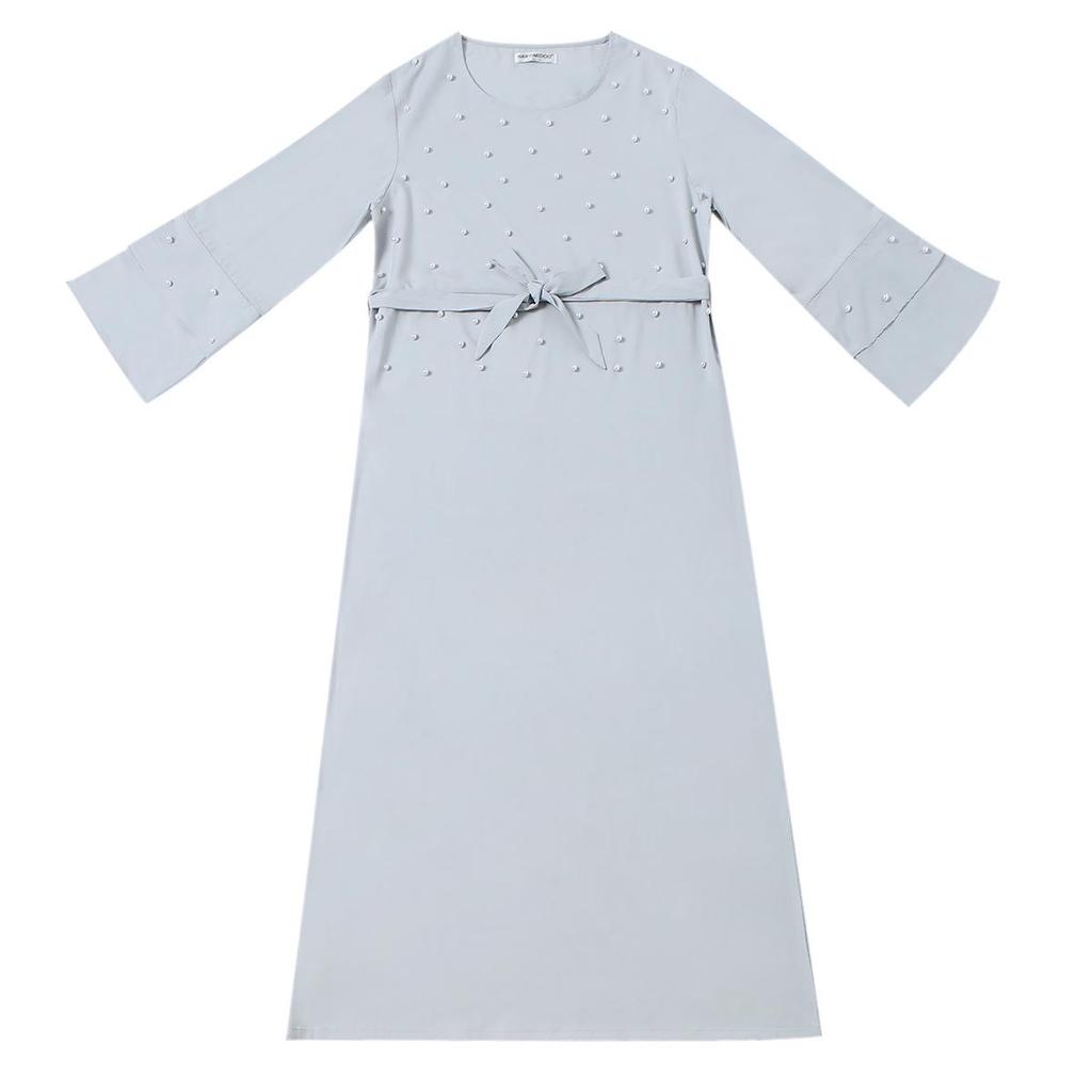 Women's Long Beaded Dress - Middle Eastern Arabic Robe Ethnic Costume