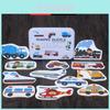 Holz-Tier-Puzzle-Set mit Tieren, Obst, Gemüse für Kinder von 3 bis 12 Jahren, Lernspielzeug