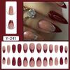 Pre-made Press-On Nails With Gradient Line Design Minimalist INS Style False Nail Tips Women