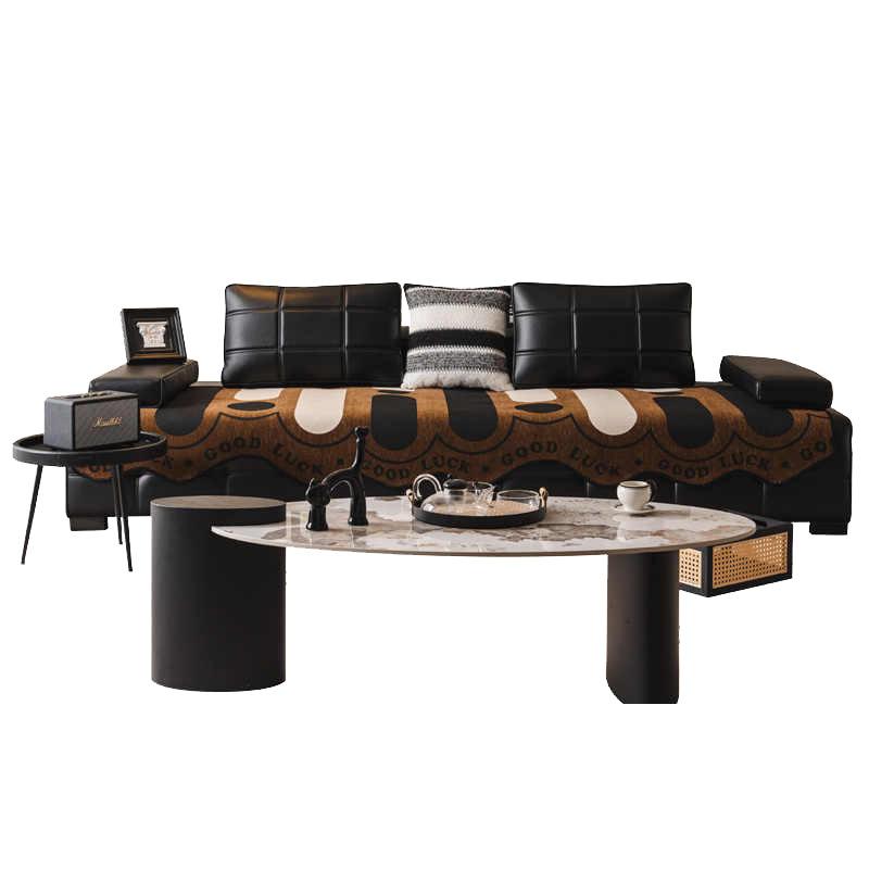 Special-Shaped Sofa Cushion, Universal In All Seasons, Non-Slip Seat Cushion, Leather Sofa Seat Cushion, Irregular Cover Cloth Towel, Light Luxury