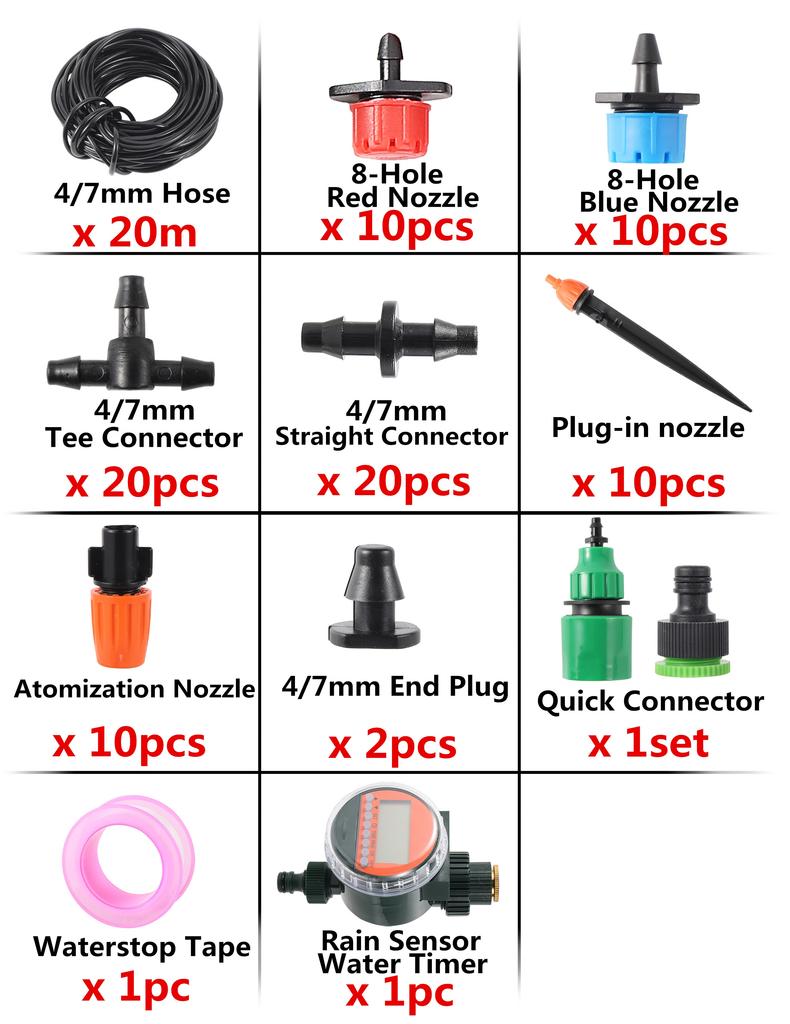 Garden Smart Automatic Irrigation System Smart Rain Sensor Timer Watering Kit Lawn Farm Humidification Spray Kit