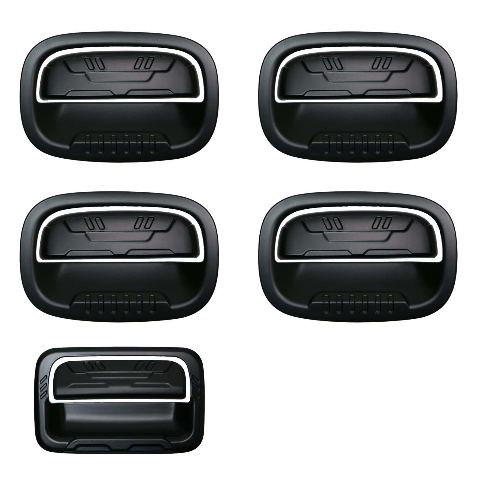 

MA Line New Jimny Nomad 5-Door Compatible Door Handle Protector, Scratch Prevention, Door Knob Guard Cover, 10-Piece Set, JC74W (Black) [Parallel Impo