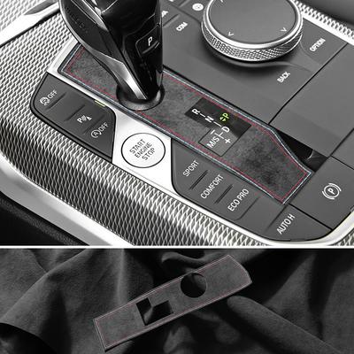 Made of Alcanrata For BMW G20 G22 G07 F44 I4 G29 X3 G01 X5 G05 G06 Gear Shifter Panel Frame Sticker Car Interior Trim Accesso