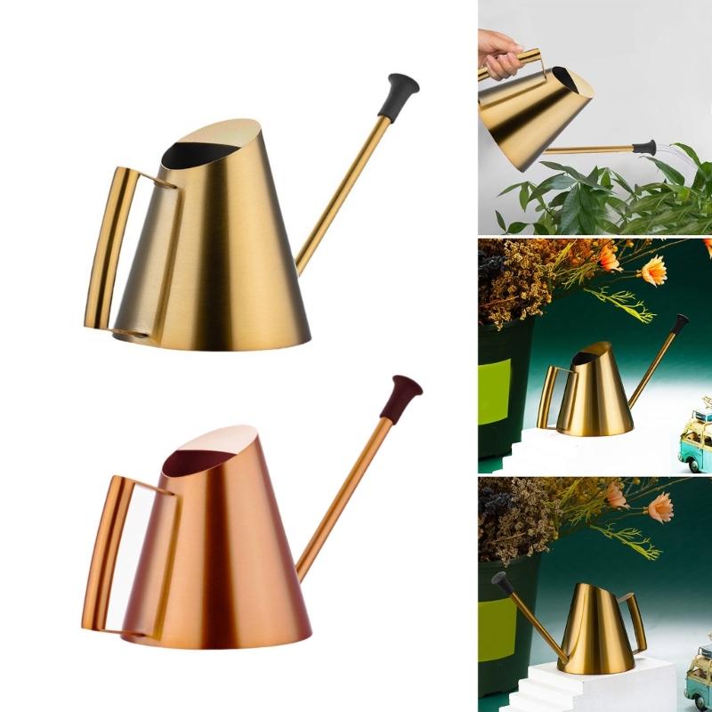 Watering Can Indoor Plant Indoor Watering Can for Plant 30.4oz/900ml Stainless Steel Watering Can Long Spout for Outdoor