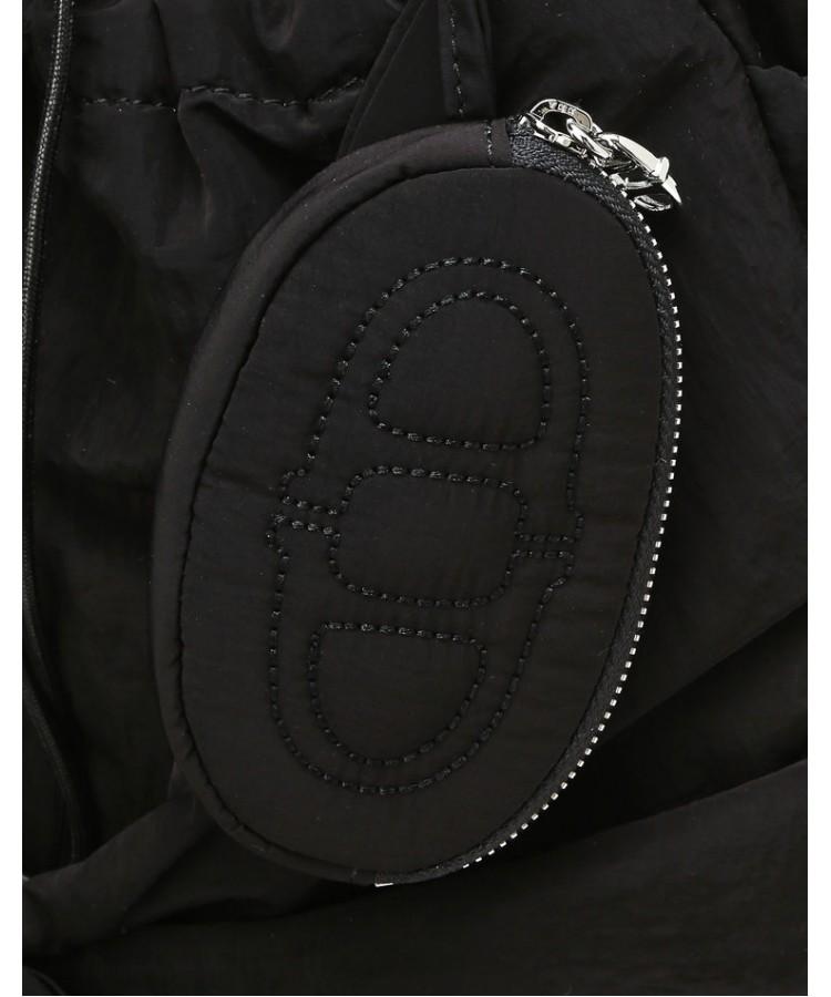 Athe Vanessabruno [Ruban] Black Ribbon Backpack And Shoulder Bag L Aaba6F901Bk