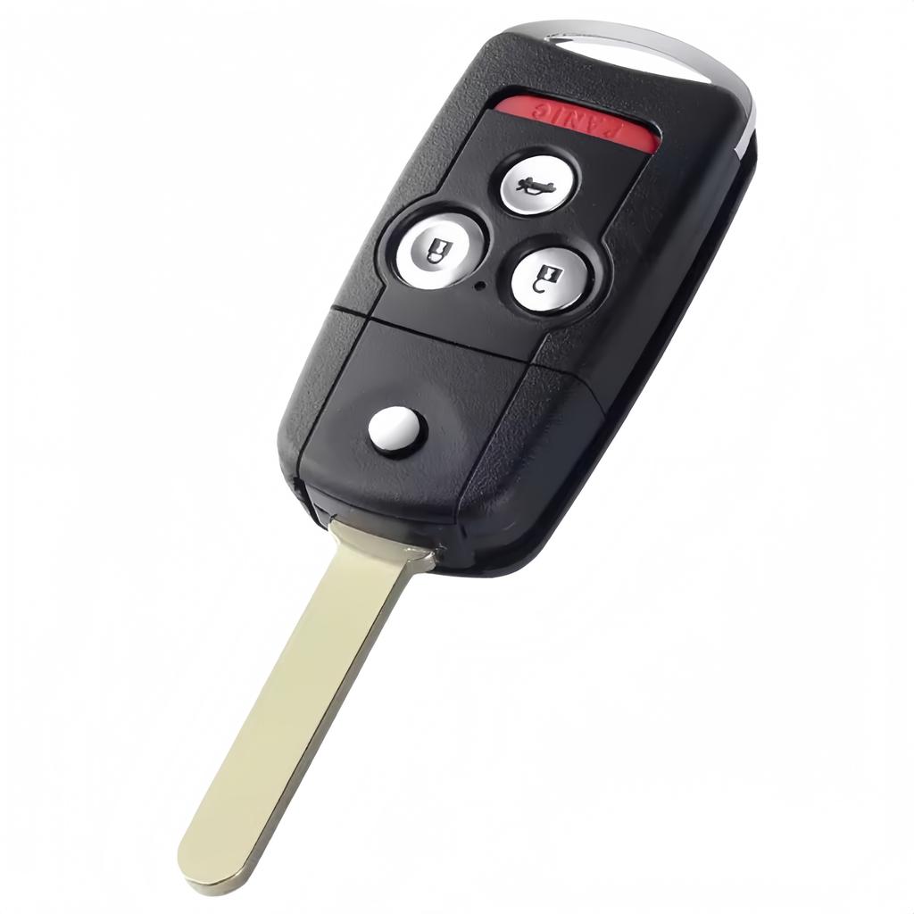 Xjmynb For Honda Acura Civic Dio Accord Jazz Odyssey Crv Hrv 2/3/4 Buttons Replacement Flip Remote Car Key Shell Case Housing