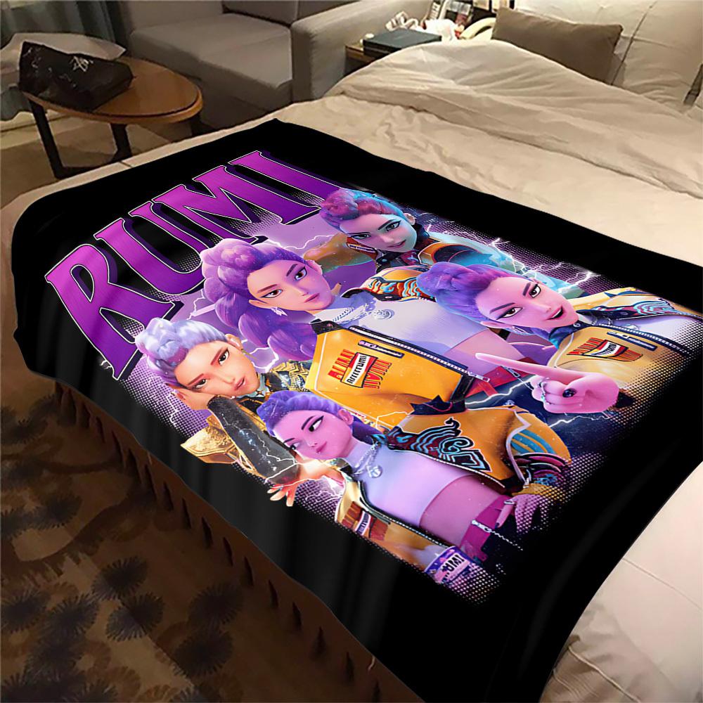 1Pc RUMIFashion Print Flannel Blanket, Comfortable for All Seasons, Home Decor, Warmth and Comfort, Perfect for Christmas Gifts821085