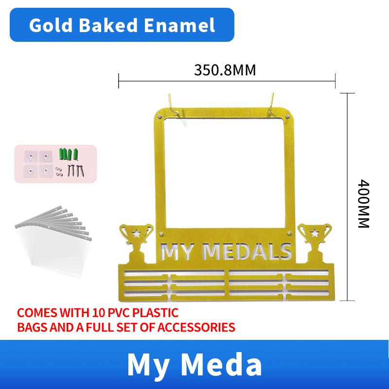 Factory Direct Custom Large Wall Hanger Metal Medal Display Rack for Bulk Medals & Awards Storage