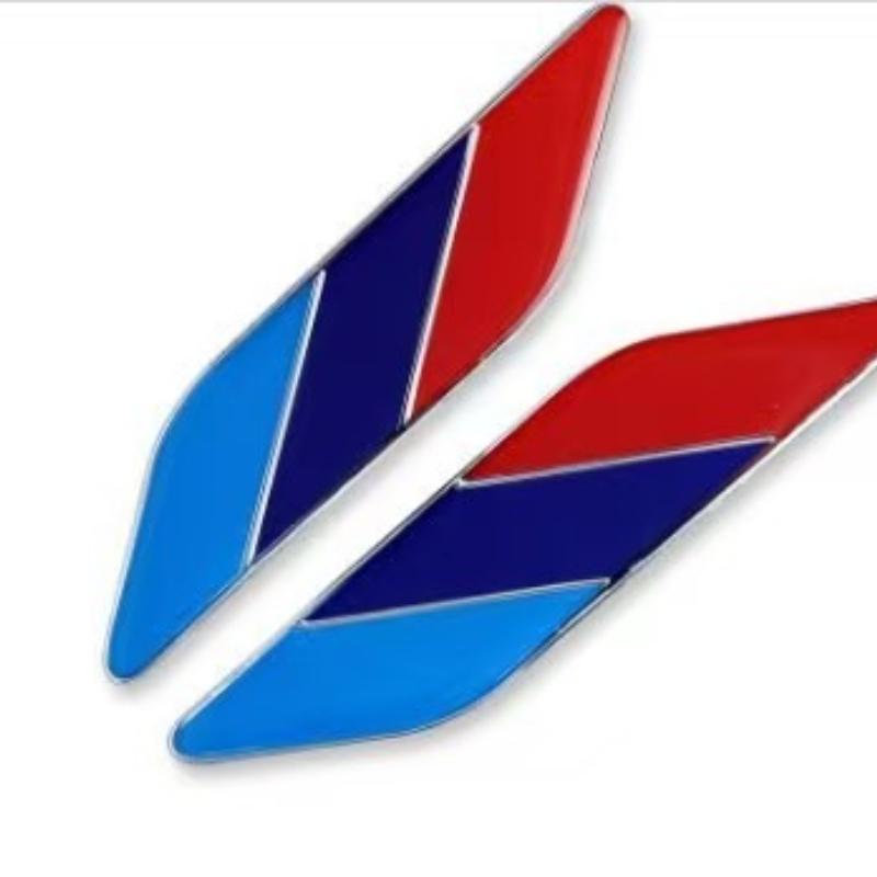 Dual-fitted fender car side decals Italian aluminum drop gel car stickers