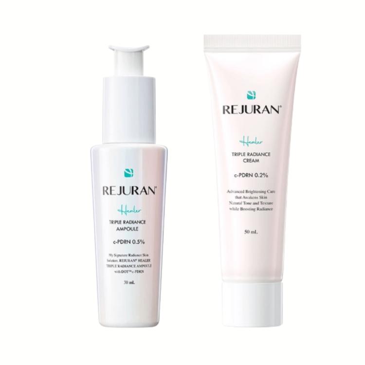 [REJURAN] Healer Triple Radiance Ampoule Brightening Repair Serum 30ml + Radiance Cream Hydrating Moisturizer Set 50ml Korean Skincare