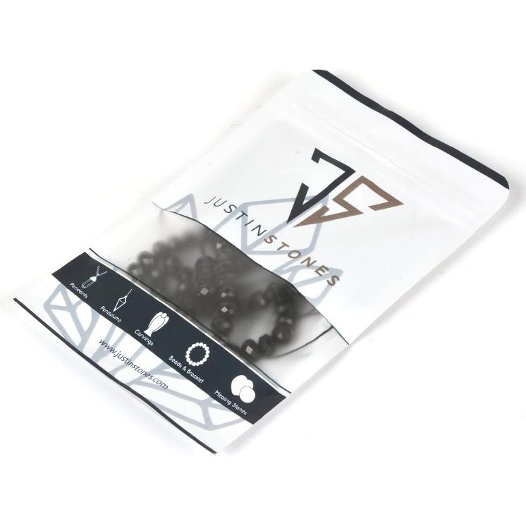 Natural Black Tourmaline 8mm Faceted Rondelle Spacer Loose Beads 16 Inch for Jewelry Making Beads