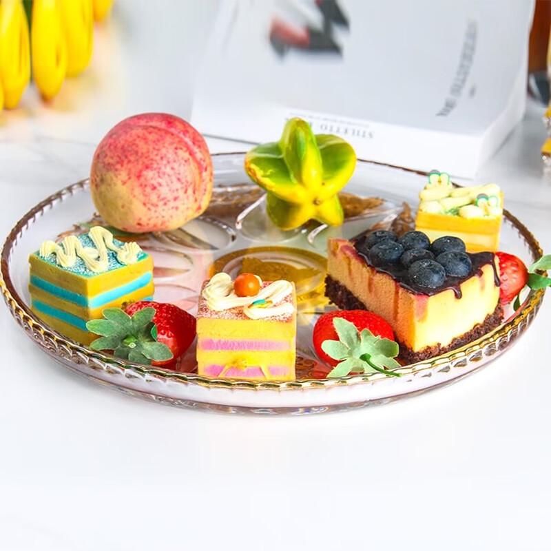 Light Luxury European Crystal Glass Fruit Bowl