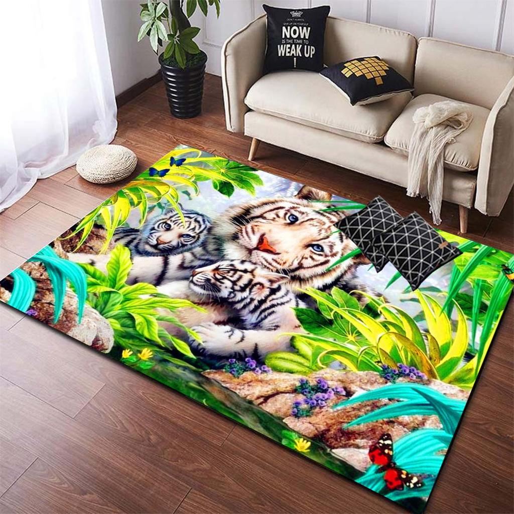 Tiger Carpet Room Mat Bathroom Floor Waterproof Carpet Mat Rugs for Bedroom Carpets for Living Room Area Rug Kitchen Mat