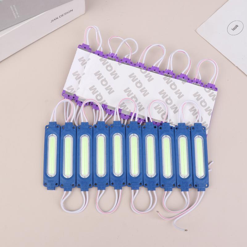 10Pcs/Lot 12V/24V Multicolour Led Modules Cob Light Backlight Shop Banner Waterproof Ip65 Decorations Warm White