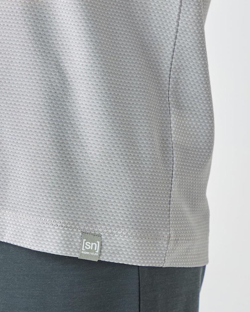 [super.natural] [sn] Supernatural JP135 Mesh Active Sleeve T-Shirt Merino Wool Short Sleeve Running Training Hiking Yoga (Unisex) Pearl Grey M