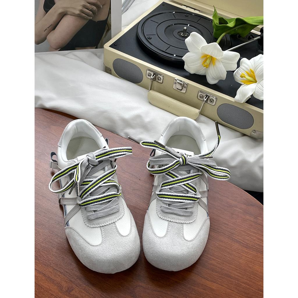 2025 summer new retro versatile Forrest Gump shoes women's breathable lace-up German training shoes casual sports lightweight thick soles ins