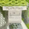PLEATS PLEASE Made In Japan Long Sleeve Mesh Blouse 5 Yellow-green Women Used