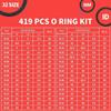 419PCS Universal O Ring Assortment Replacement Seal Gasket Repair Rubber O Ring  Pumps