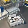Acrylic Clear Clamshell Storage Organizer Box Multi-Purpose for Home Office Stationery Essentials