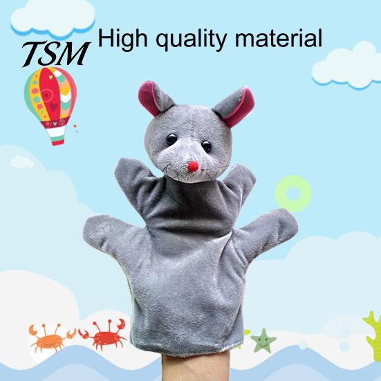 Hand Puppet Toy Animal Super Soft Tear-Resistant Flannel Stuffed Storytelling Preschool Role Play for Home Plush