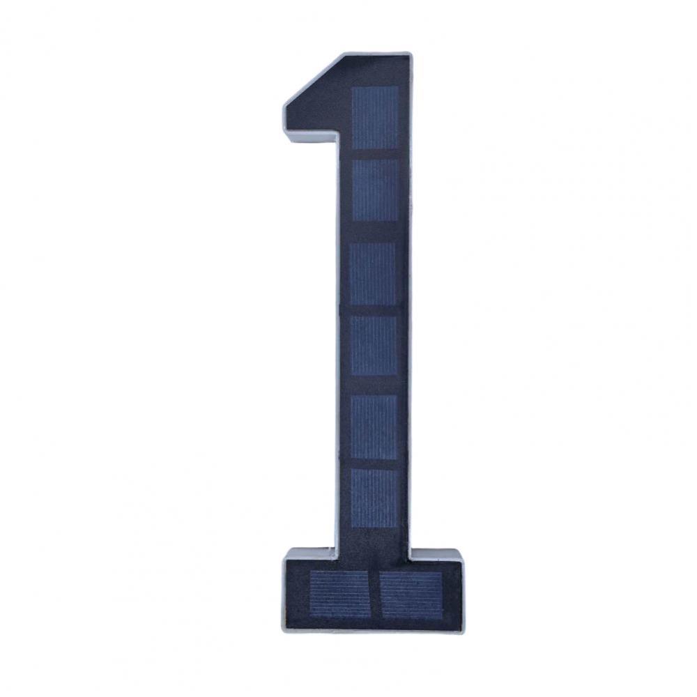 6.7IN Solar Lighted House Numbers Light No Wiring Solar Digital Doorplate  Party Centerpiece
