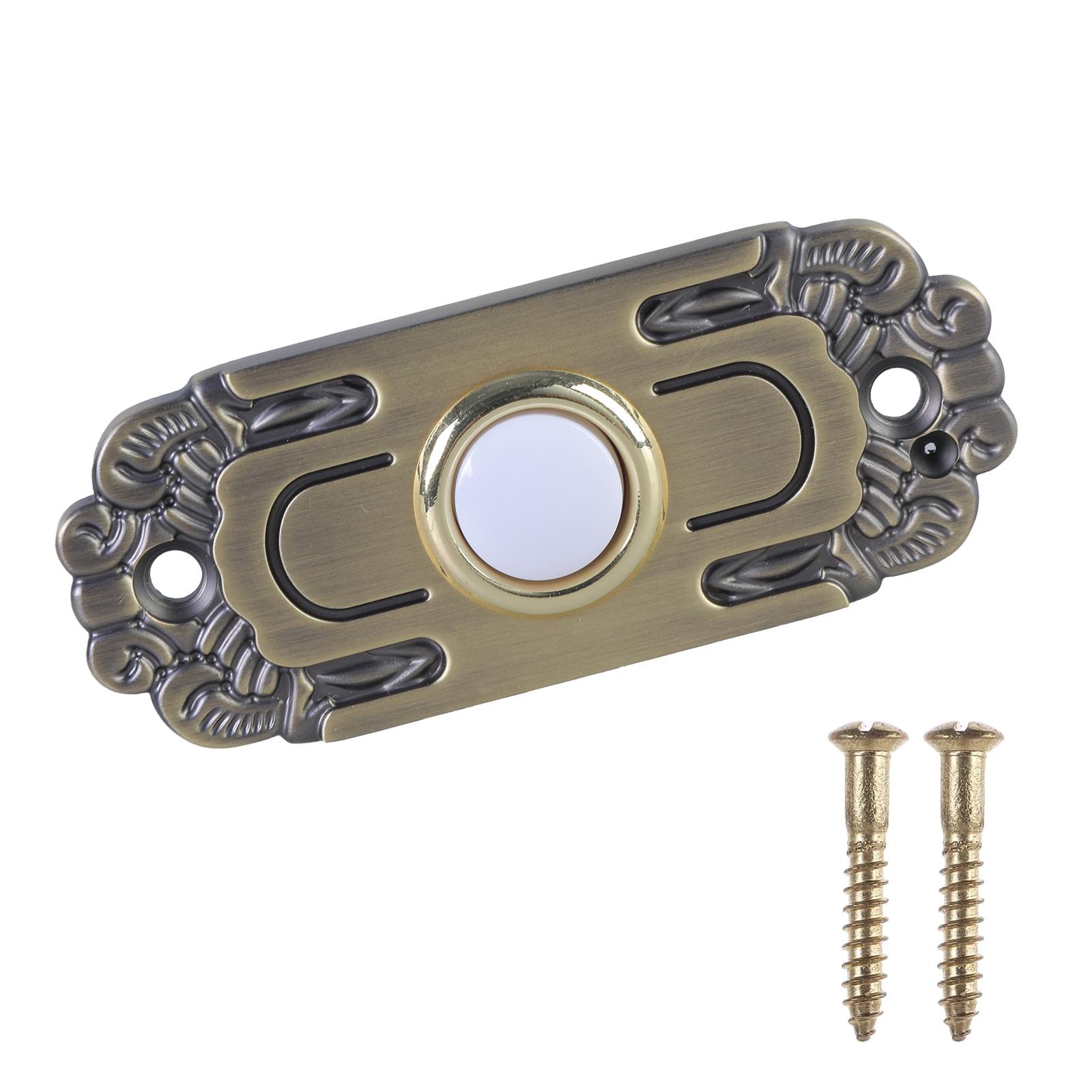 

Проводка Кнопок Звонка Двери Настенные Выключатели Звонка Латунь Жесткая Проводка Кнопка Нажатия Кнопка Звонка с Подсветкой